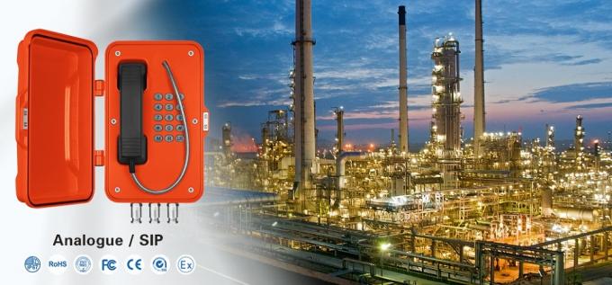 Rugged Industrial Explosion Proof Telephone For Hazardous Areas / Power Station