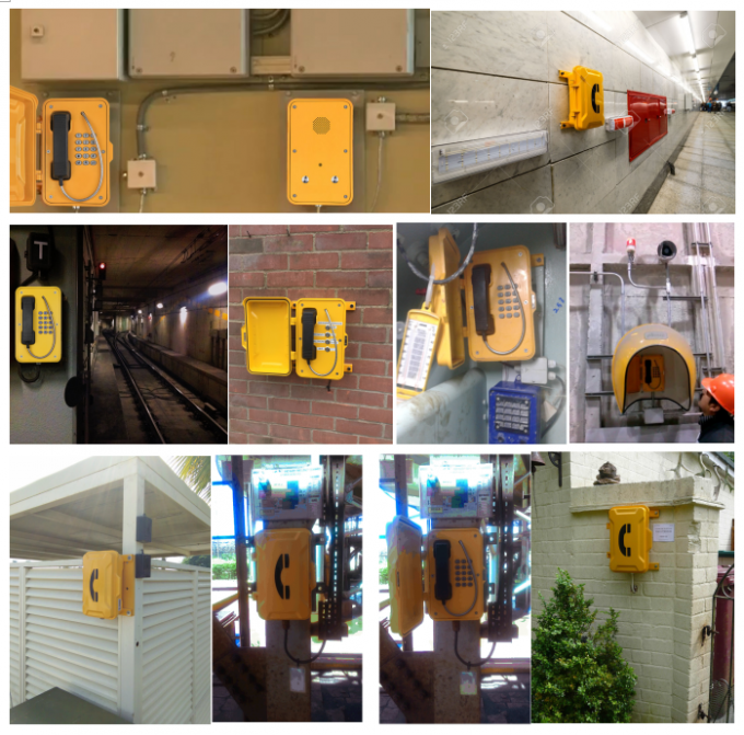 Waterproof Industrial VoIP Phone , Reliable Vandal Proof Heavy Duty Telephone
