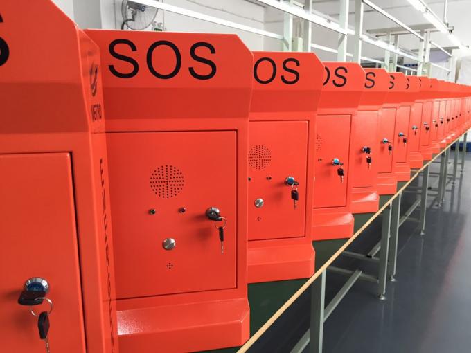 Roadside Hands Free SOS Call Box , Impact Resistance Highway Emergency ...