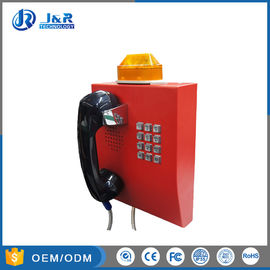Hospital Vandal Resistant Telephone SIP Industrial Security Phone With LED Light