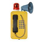 Industrial Broadcast Telephone For Emergency , Weatherproof SOS Intercom With Horn