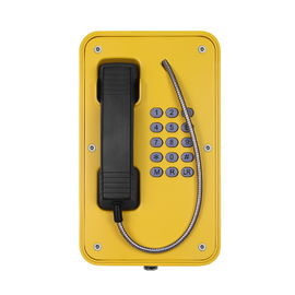 Anti Vandal SOS Industrial VoIP Phone Waterproof With Rugged Aluminum Enclosure