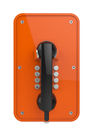 Orange Industrial Weatherproof Telephone With LCD Display And Rugged Handset