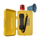 Loud Speaker Dust Proof Watertight Telephone With Warning Lamp For Noisy Industry