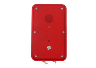 IP66 Red SOS Industrial Weatherproof Telephone , Industrial Analog Telephone Outdoor