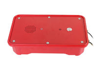 IP66 Red SOS Industrial Weatherproof Telephone , Industrial Analog Telephone Outdoor