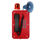 Anti - Vandal Industrial Weatherproof Telephone , Heavy Duty Telephone With Horn