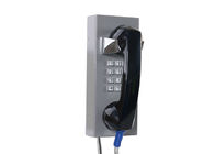 Weatherproof Inmate Jail Telephone Robust Housing Durable Keypad With Grey Color