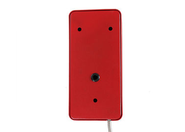 Red Vandal Resistant Telephone Desk Mounting Ip66 GSM Sip Waterproof 2 Years Warranty