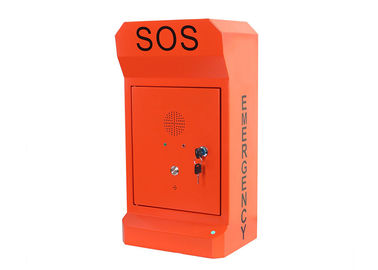 Highway Roadside Emergency Phone Call Box Cold Rolled Steel Vandal Resistant