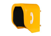 Soundproof Telephone Hood Acoustic Phone Booth Public Call Box In Yellow Color