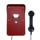 Spiral Cord Speed Dial Vandal Resistant Telephone IP54 SS For Communication