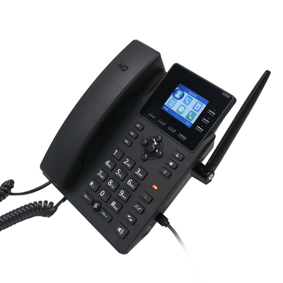 4G / WiFi SIP Desktop Phone Fixed Landline 2.4'' Color LCD 1000mAh Battery