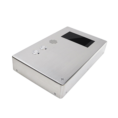 1024x600 LCD Multimedia Video SIP Phone IP54 SUS316 Stainless Steel Body