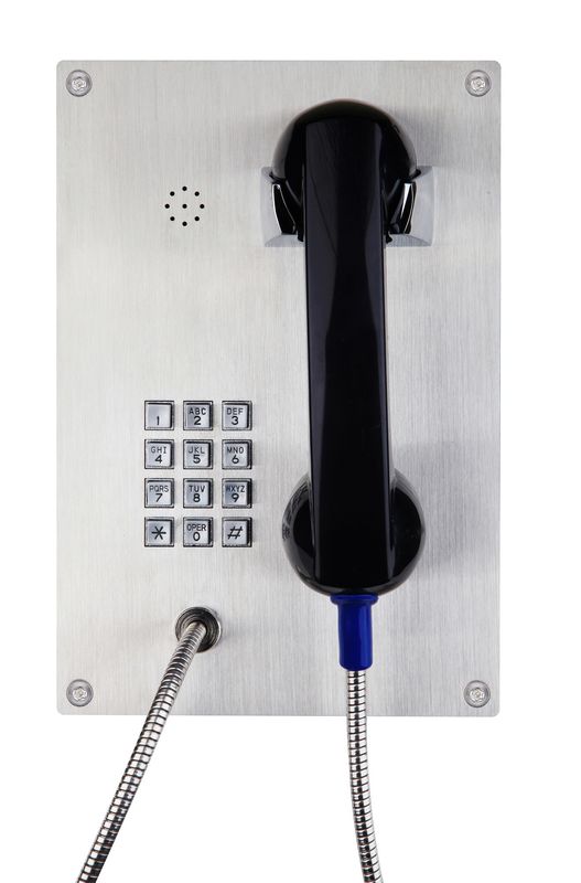 Stainless Steel Industrial VoIP Phone , Vandal Proof Emergency Help Phone
