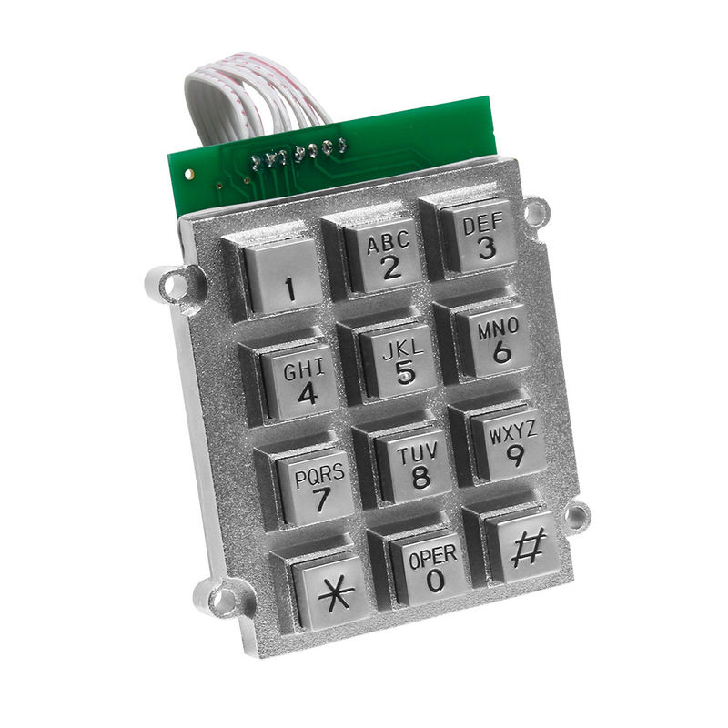 Metal Waterproof Door Phone Keypad Corrosion Resistance Includes 7 Pin Connector