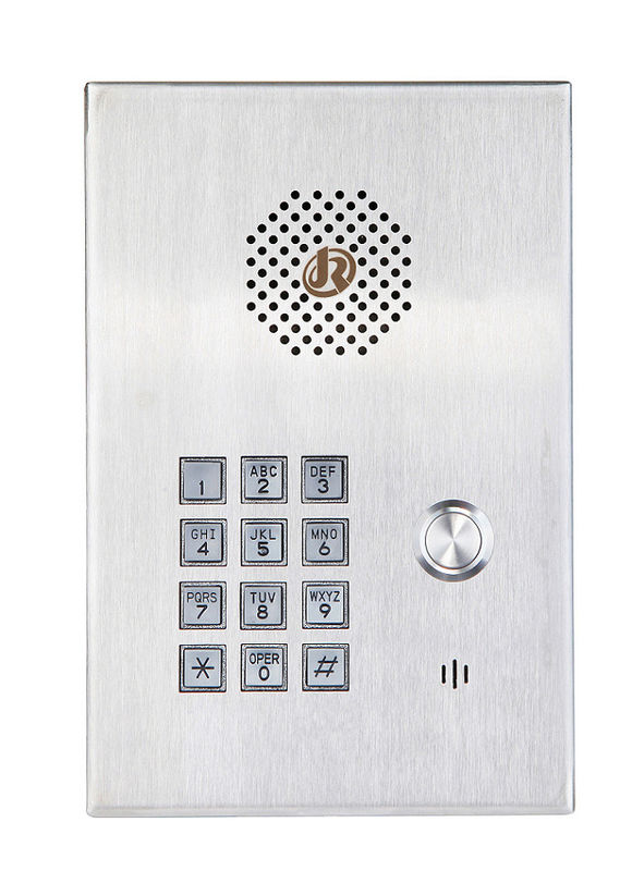 Safety SIP Call Box With Metal Keypad , Rugged SIP Door Phone For Clean Room