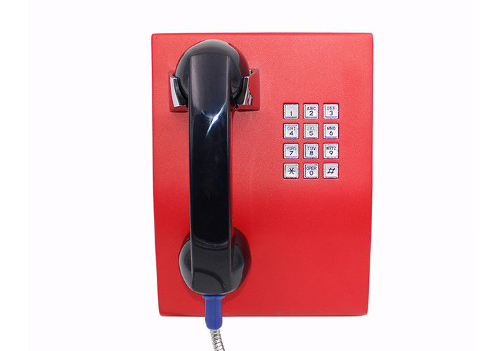 Full Keypad Courtesy Prison Telephone , Waterproof Outdoor Wall Mounted Telephones