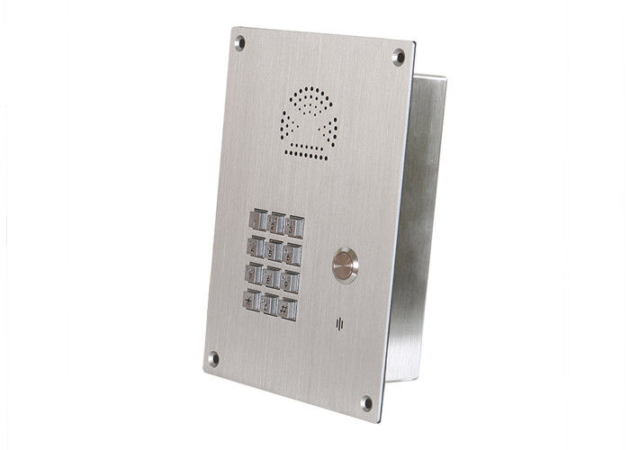 Stainless steel Elevator Emergency Phone Analogue Handsfree Hotline Emergency Type