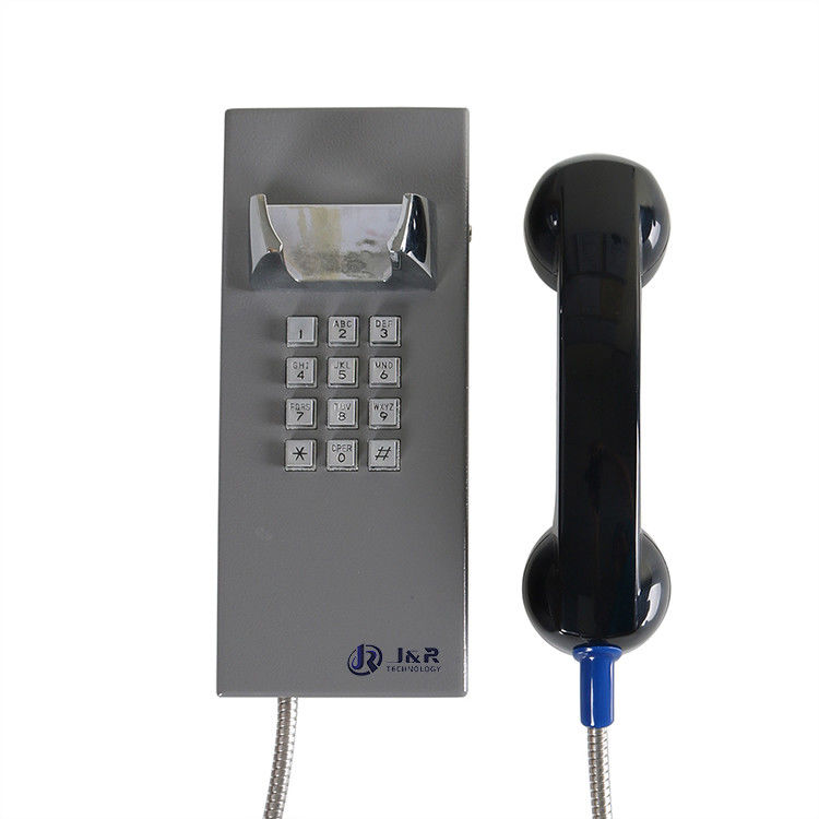 Vandal Proof Prison Telephone Full Rugged Keypad Wall Mounting With 2 Years Warranty