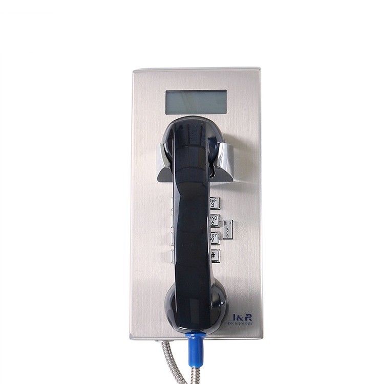 Heavy Duty Vandal Resistant Telephone , Metal Rugged Emergency Telephone With LED Display