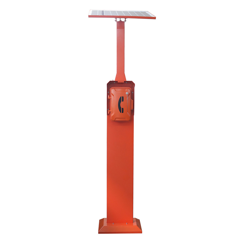 Pillar Mounted Solar Powered Emergency Phone For Highway