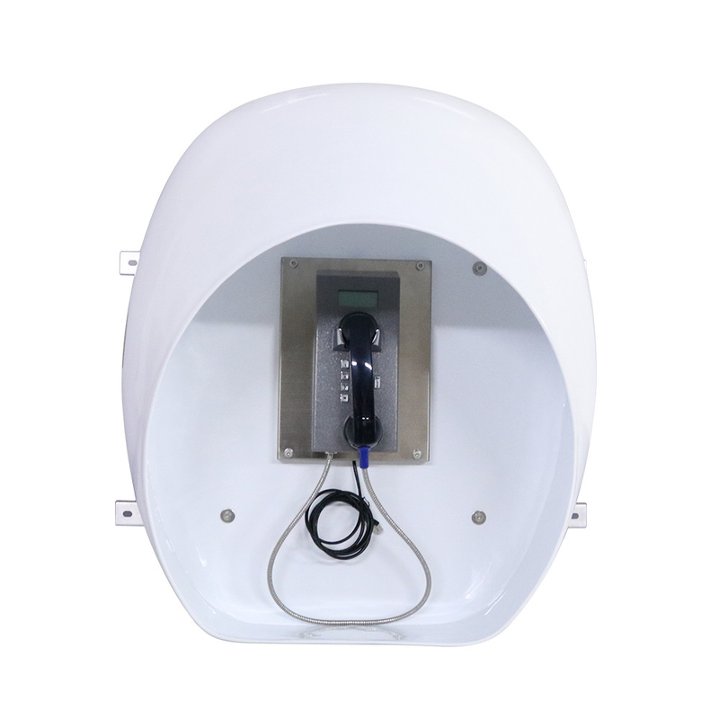 Fiberglass Reinforced Polyester Telephone Hoods Acoustic Anti Vandal For Noisy Environment