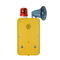 PoE Powered Yellow Broadcast Telephone / Impact Resistant Tunnel Telephone