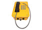 Line Powered Heavy Duty Telephone Vandal Proof Rubber Keypad With Yellow Color