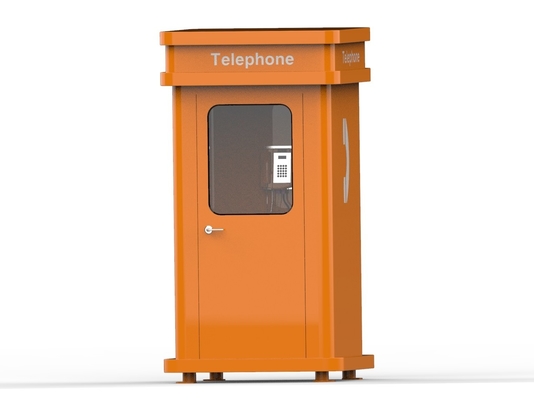 Good price Orange Grp Outdoor Telephone Booth Soundproof Chemical Resistant online