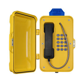 IP67 Industrial Weatherproof Telephone With Beacon , PoE Powered Tunnel Phone