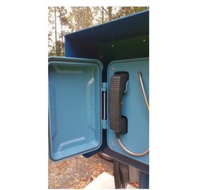 Rugged Weatherproof Emergency Phone For Outdoors , Roadside SOS Call Box