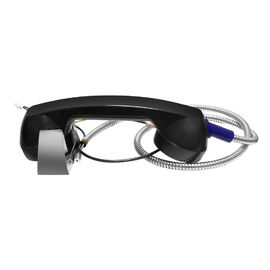 Good price ABS Material Corded Phone Handset / Basic Telephone Handset With Armored Cord online