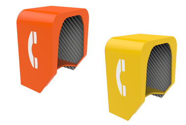 Good price Impact Resistant Acoustic Telephone Booth , Fireproof Anti UV Wall Phone Booth online