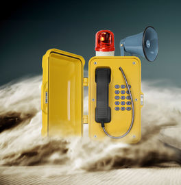 Loud Speaker Dust Proof Watertight Telephone With Warning Lamp For Noisy Industry