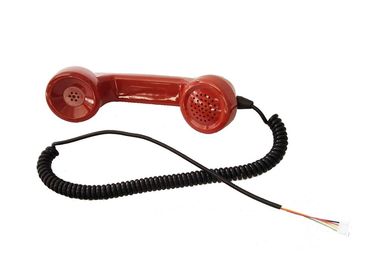 Good price Anti Destructive PC / ABS Material Red Telephone Handset for Public Phone online