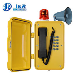 Wall / Pillar Mounting Industrial SIP Phone With Flashing Lamp And Horn