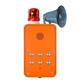 Weatherproof Hands Free Telephone with Flashing Beacon and Metal Loudspeaker
