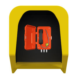 Good price Wall Mounted Colorfully Acoustic Phone Booth , Noise Reduction Telephone online