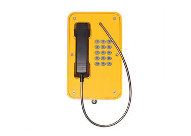 Good price Line Powered Heavy Duty Telephone Vandal Proof Rubber Keypad With Yellow Color online