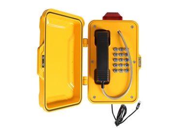 Industrial Weatherproof Emergency Phone , Emergency Call Box IP66-IP67 With Light