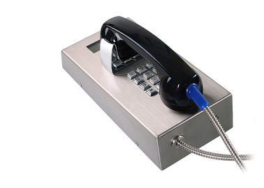 Jail Emergency Vandal Proof Telephone Rugged Teleaid Prison Phone With LCD