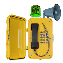 IP67 Waterproof Industrial VoIP Tunnel Telephones With Horn And Beacon