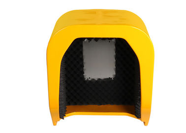Good price Soundproof Telephone Hood Acoustic Phone Booth Public Call Box In Yellow Color online