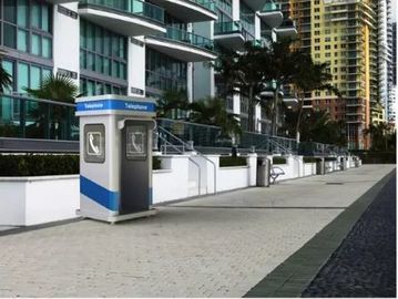 Good price Noiseproof Emergency Hood Acoustic Phone Booth For Office , Stand Alone Installation online