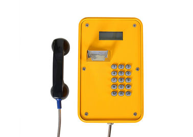Standard Keypad Outdoor Industrial Telephone, IP67 VOIP/SIP Telephone With LED Display