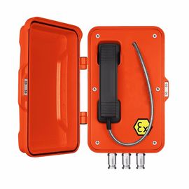 Hotline Industrial Weatherproof Telephone , Heavy Duty Telephone SOS Function