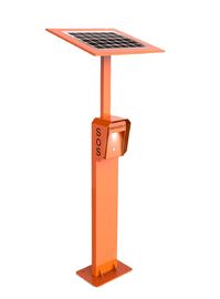 3G/4G Roadside Emergency SIP Call Box Cold Rolled Steel IP65 With Solar Panel