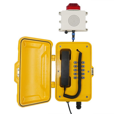 Good price IP67 Weatherproof VoIP Telephone Broadcasting With Flashing Lamp online