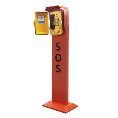 Pillar Support Weatherproof Emergency Telephone Aluminum Alloy FCC IP65